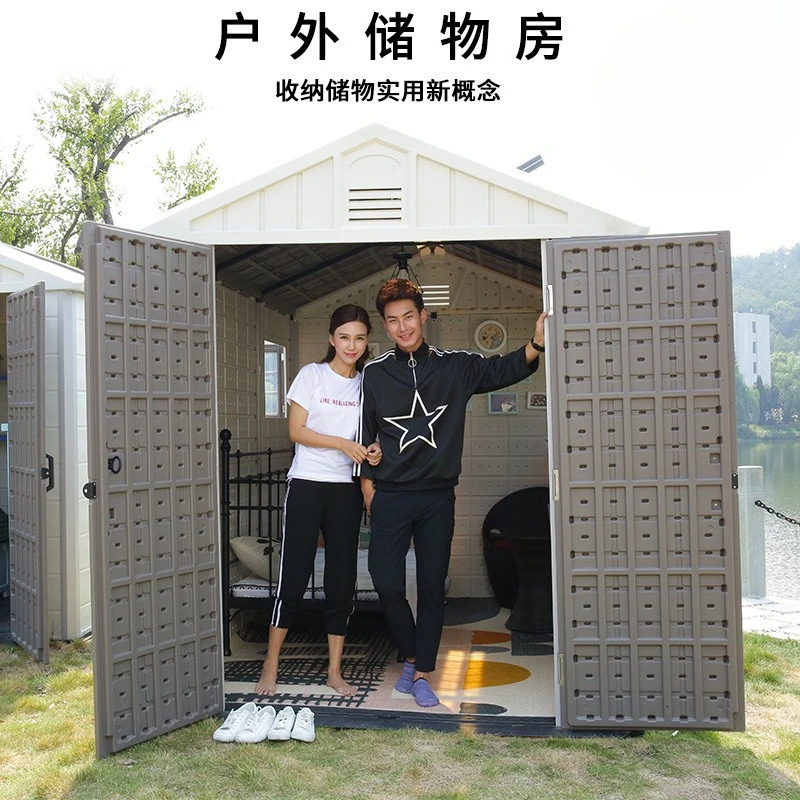 

Outdoor Simple Mobile House Assembly Storage Room Garden Tool Room Miscellaneous Storage Room