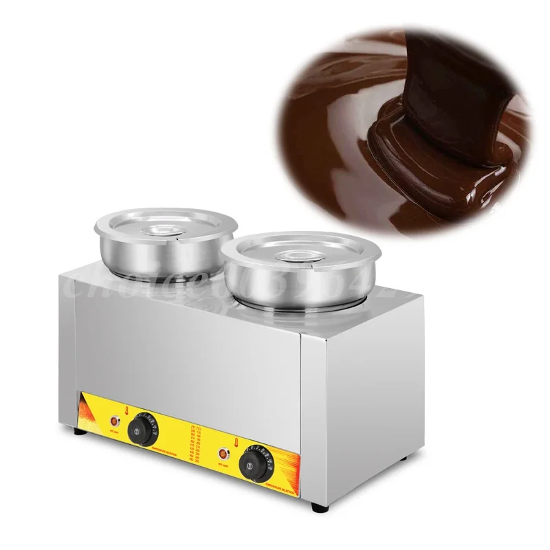 High Quality Chocolate Sauce Bain Marie Pot Machine Convenient Cheese Warmer Fruit Jam Sauce Heating Warmer for Snack Shops