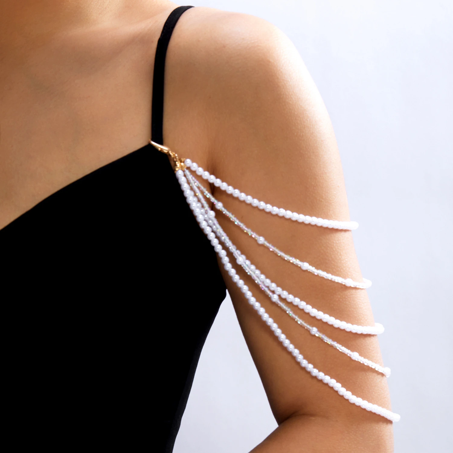 Collier chaîne d'épaule perlée - Body Jewelry avis et prix