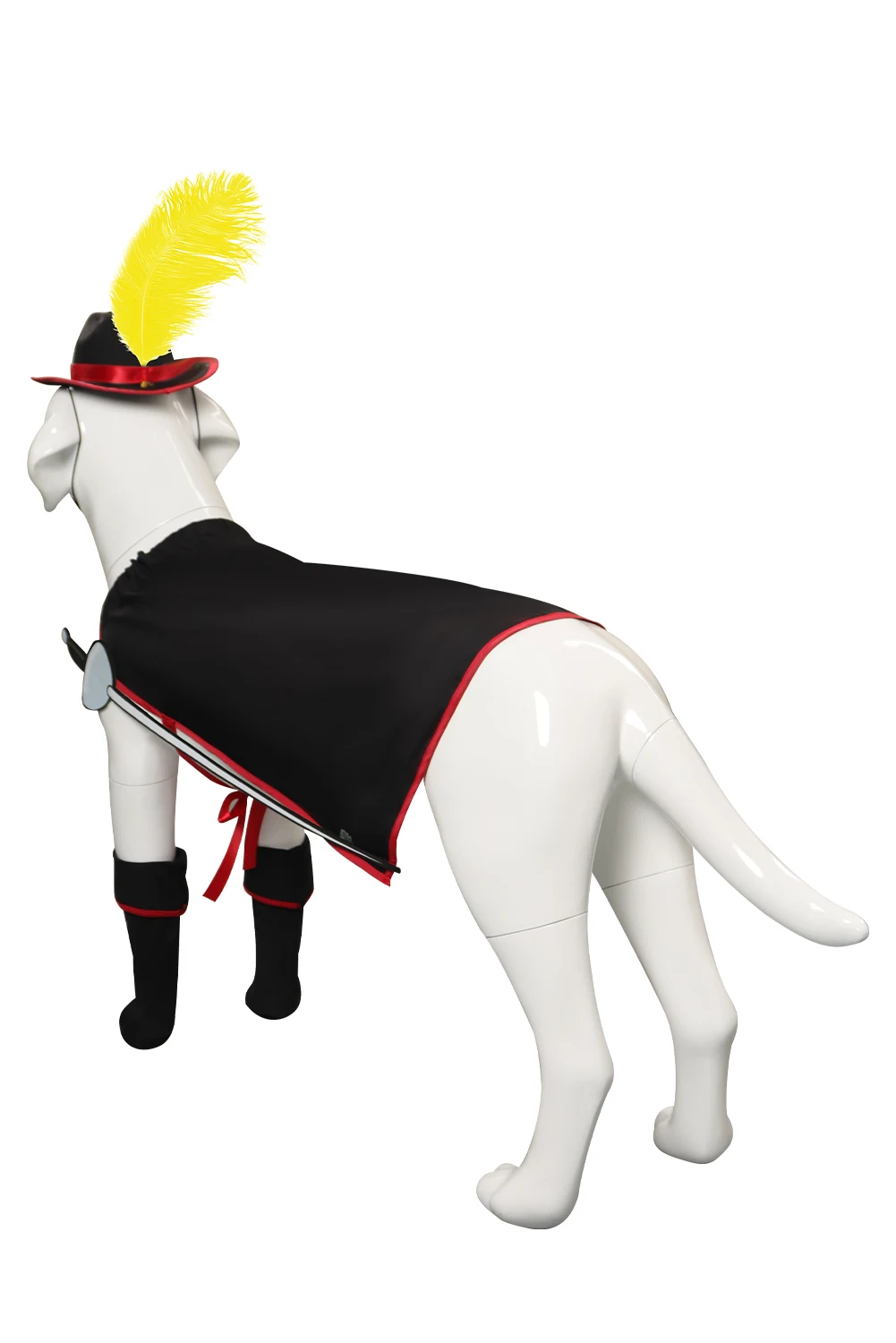 Disfraz de espadachín con botas para perro, traje de fantasía de dibujos animados de Anime, ropa divertida para cachorros y mascotas de Halloween