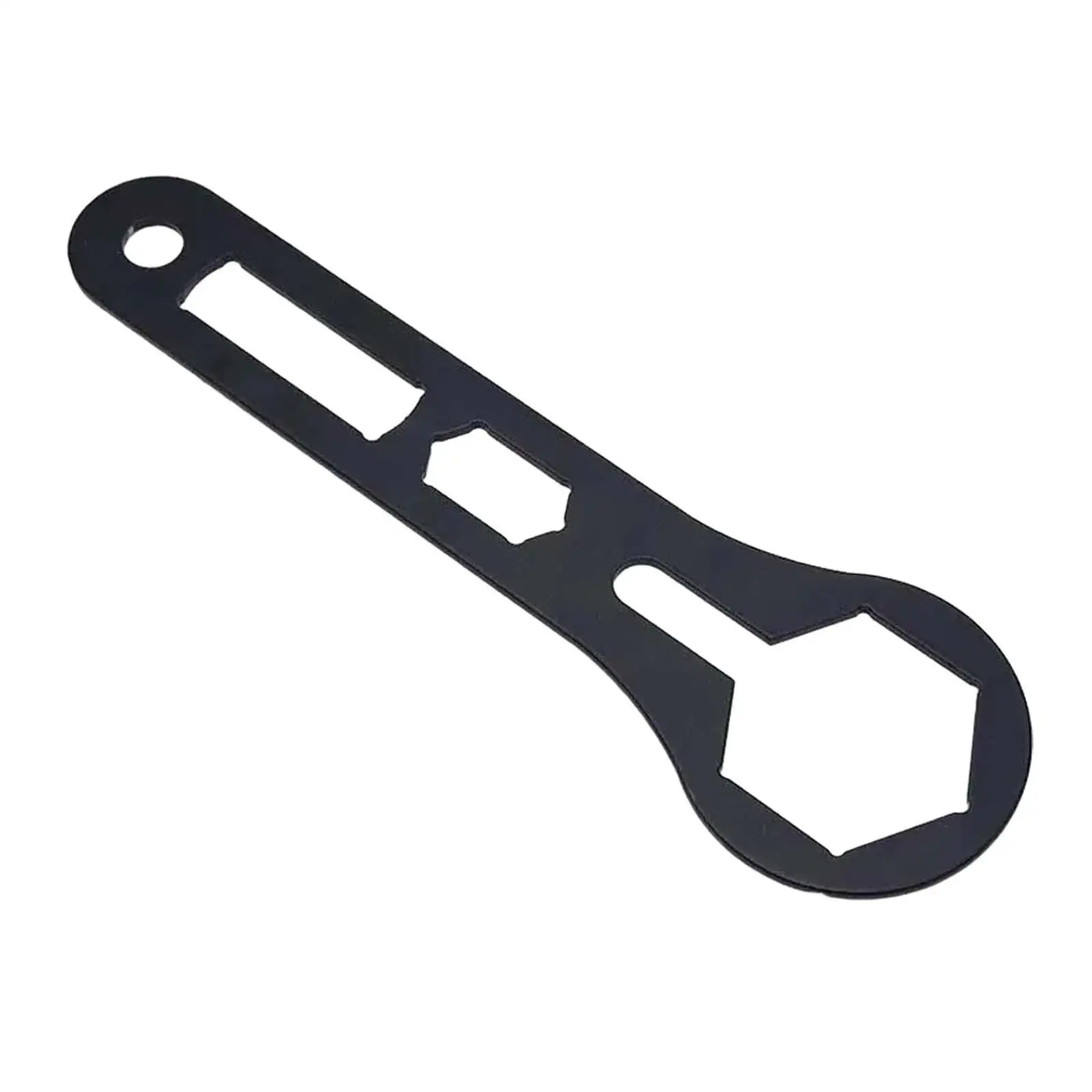 

Motorcycle Fork Cap Wrench Portable Multifunction Replace Accessory with Hex Slot Shock Absorbers Wrench Disassembly Remover