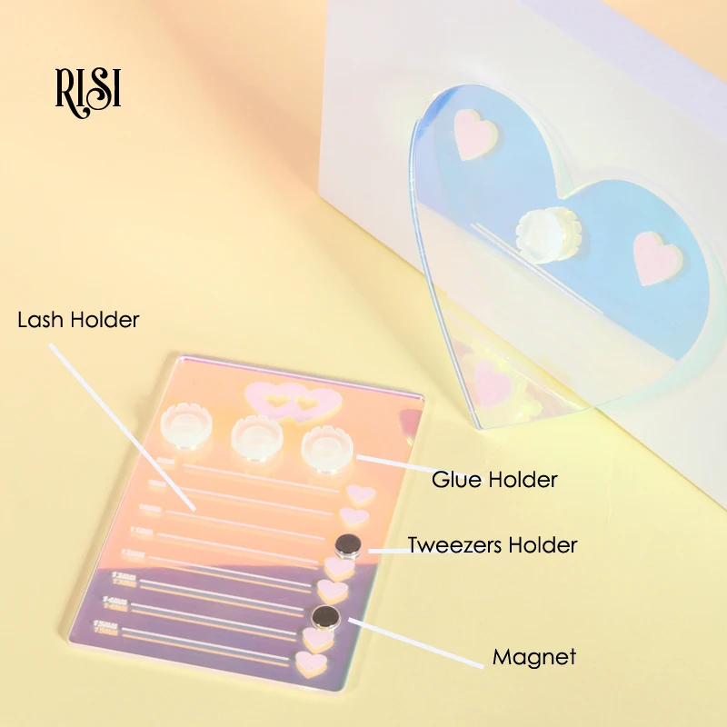Free Lash Palette Display Board Glue Holder Plette For Eyelash Extensions Accessories