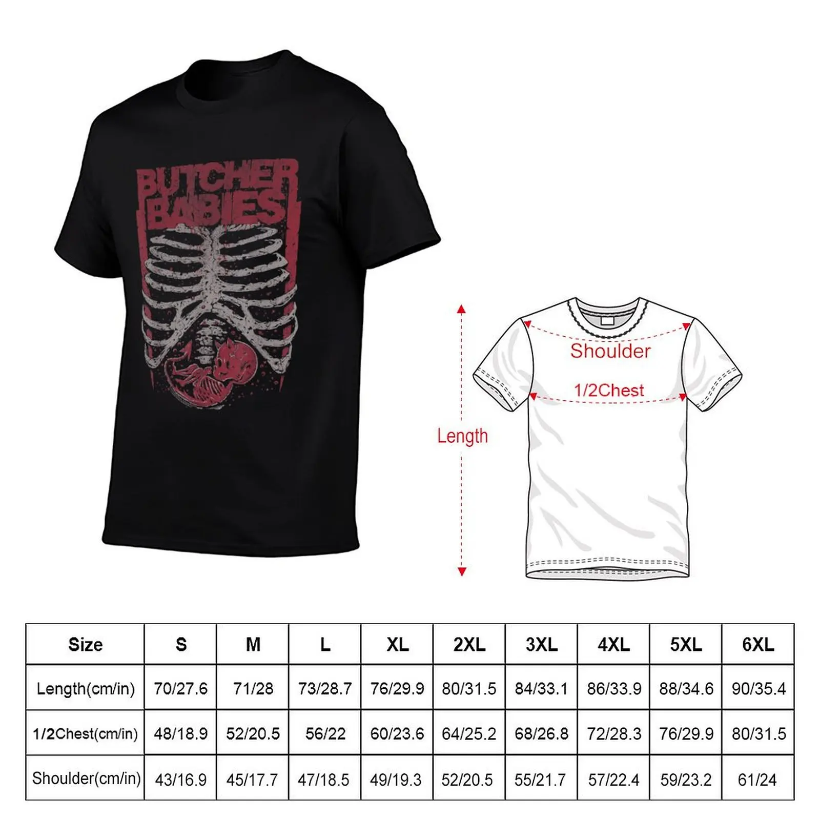 Butcher Babies Ribs T-ShirtT-Shirt rapper graphic tees plus size clothes oversizeds oversized mens graphic t-shirts funny