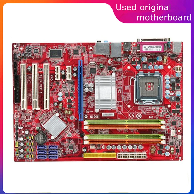 

Used LGA 775 For Intel P45 P45 Neo-F Computer USB2.0 SATA2 Motherboard DDR2 16G Desktop Mainboard