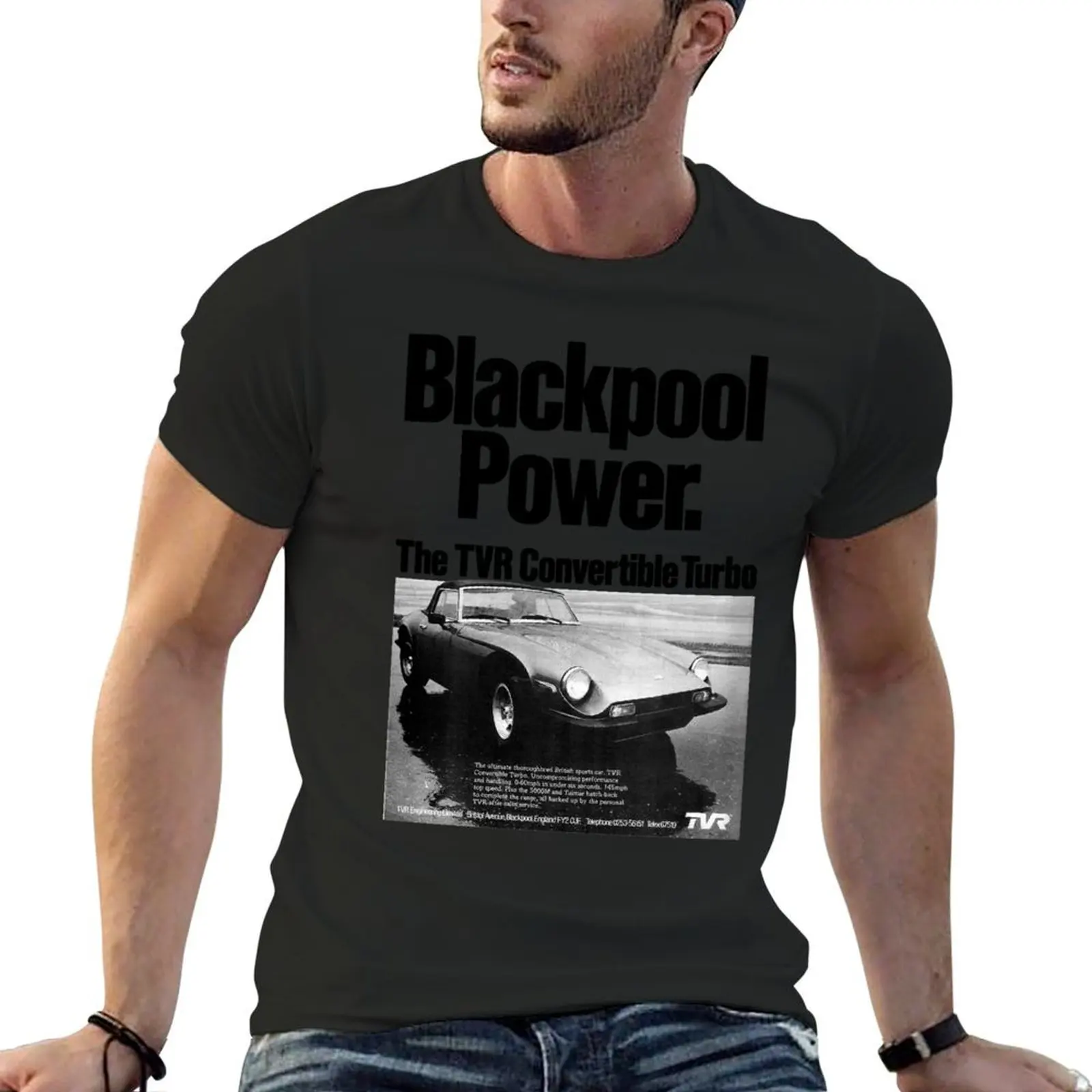 

TVR M-SERIES TURBO CONVERTIBLE - BLACKPOOL THEMED T-Shirt sublime blanks vintage anime shirt anime stuff vintage t shirt men