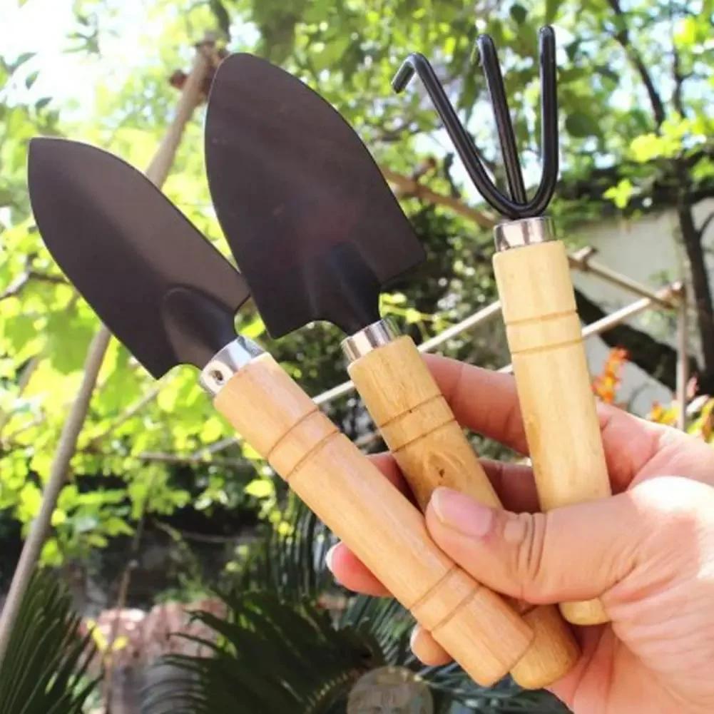 

1Set/3Pcs Mini Garden Tool Set For Garden Plants Flower Pot Cactus Vegetables Digging Weeding Indoor Small Plants Garden Tools