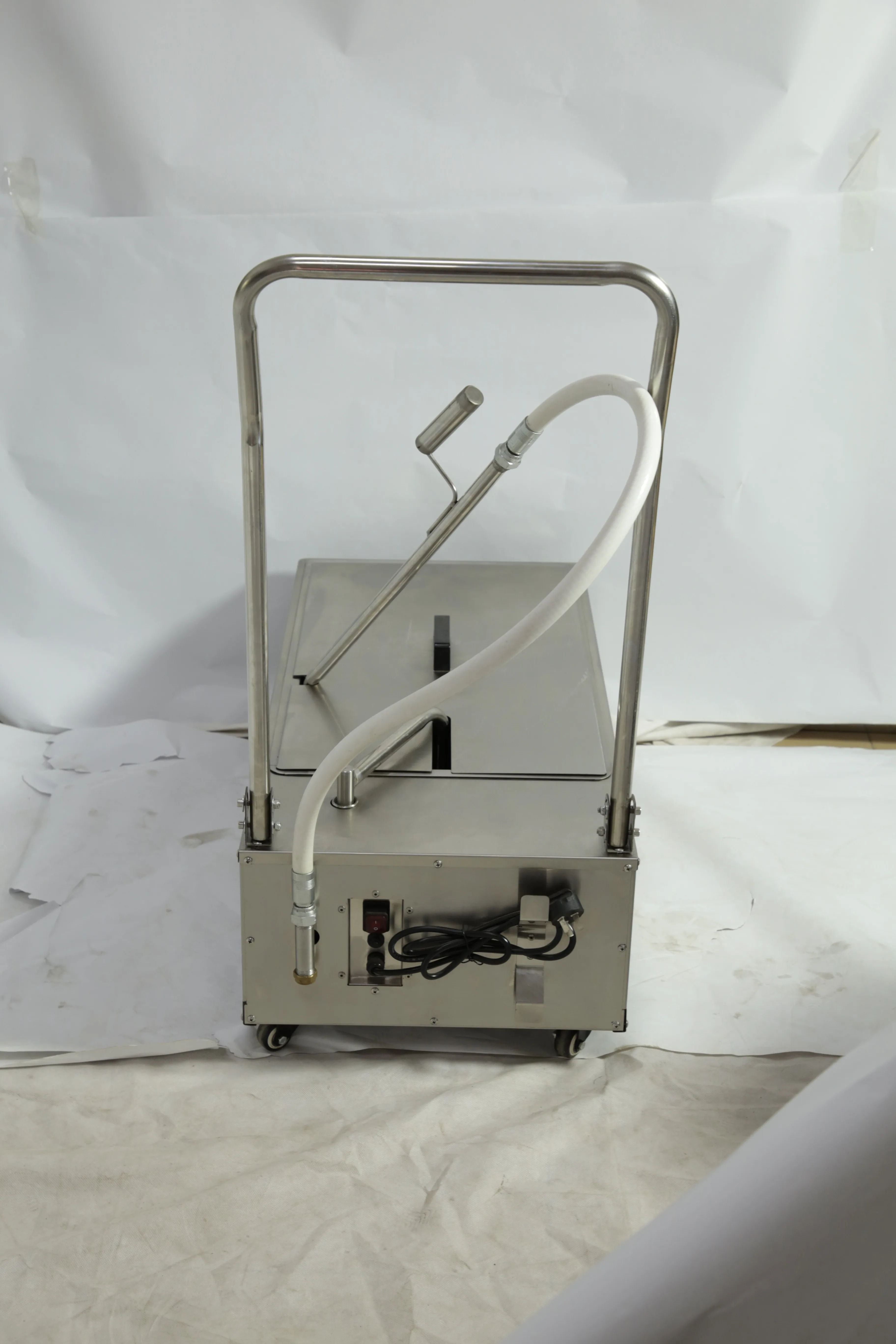 36L/48L Restaurant Kitchen Multi-functional Long Service Life Fast Food KFC Equipment Stainless Steel Oil Filter Carts