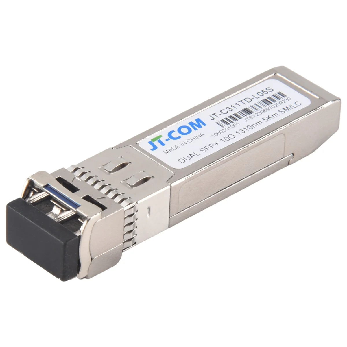 JT-COM 10G SFP + وحدة مزدوجة LC SFP وضع واحد 5 كجم وحدة الألياف الضوئية 1310Nm لمفتاح Mikrotik/Huawei