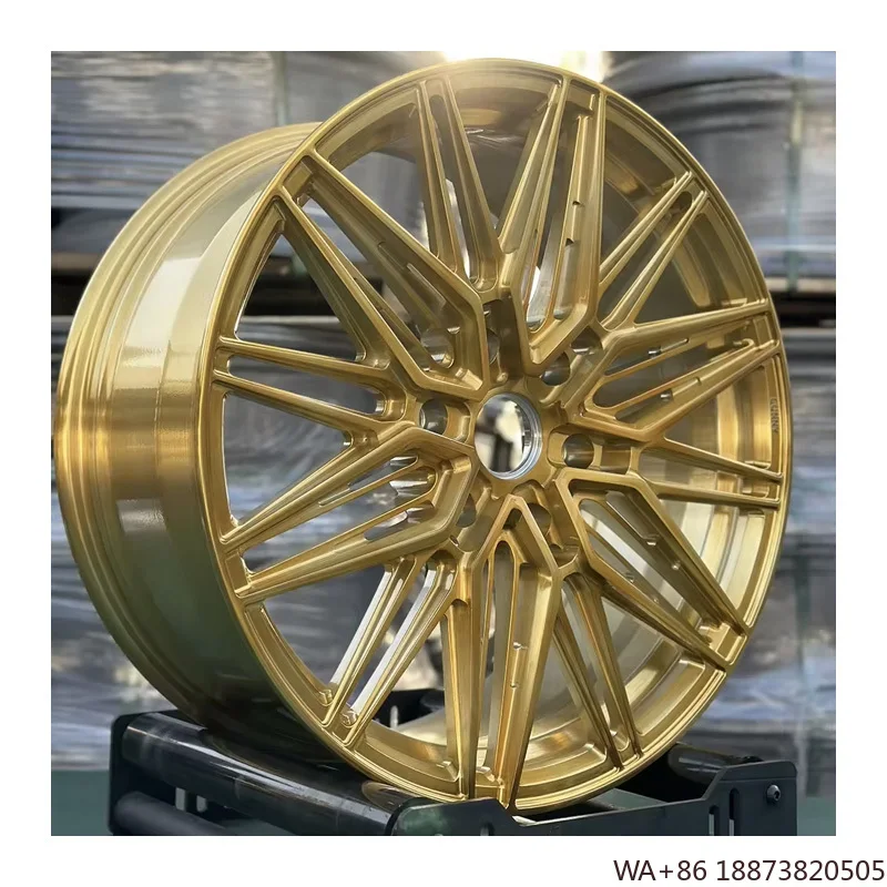 

GVICHN 19 20 21 Inch Custom Aluminum Alloy Forged Rims Brushed Gold Wheels for 5x112 Passenger Car Wheels