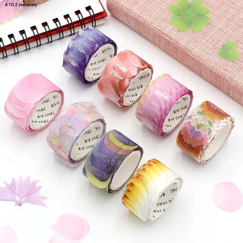 Stickers Fruit and Flower Series Decoration Washi Masking Tape Scrapbooking Stationery School Supplies