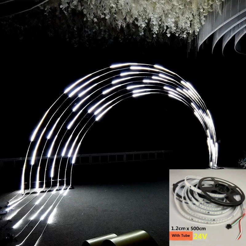 5M 16.5FT 24V 2835 Strip Meteor Shower Fairy Lights Party Wedding Xmas Decor