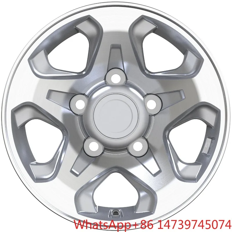 16x7.0J 5 Hole Black Custom Aluminum Alloy Car Wheels, 150mm Pitch Wholesale Auto Rims