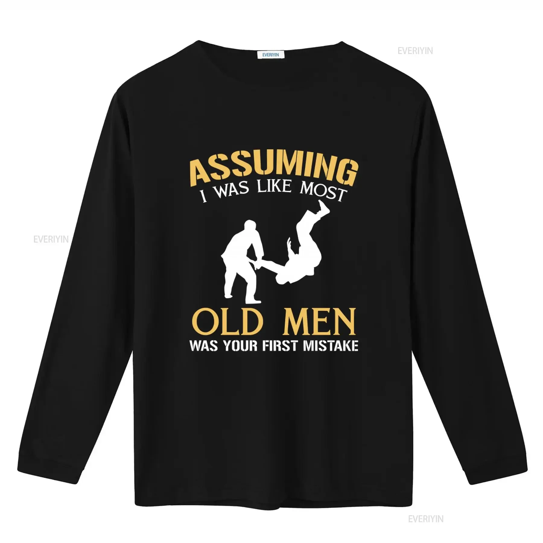 Hapkido Martial Arts T Shirt 'Assuming I Was Like Most Old Men Your First Mistake' Design Made in USA Sizes S 5XL vintage