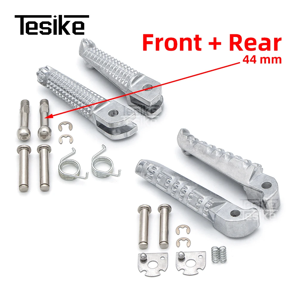 Rider Front Rear Foot Rest For Yamaha YZF R3 R25 R125 MT07 MT09 FZ6 XJ6 MT10 MT25 MT03 MT125 MT 10 25 03 125 Footrest Foot Pegs