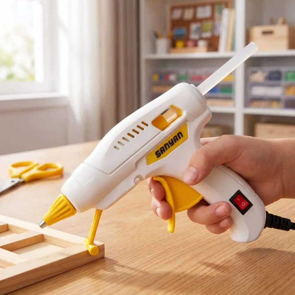 High Viscosity Hot Glue Safety Design Hot Melt Glue Sticks Mini Glue Anti-Scald Portable Adhesive Tool Household Quick Repair
