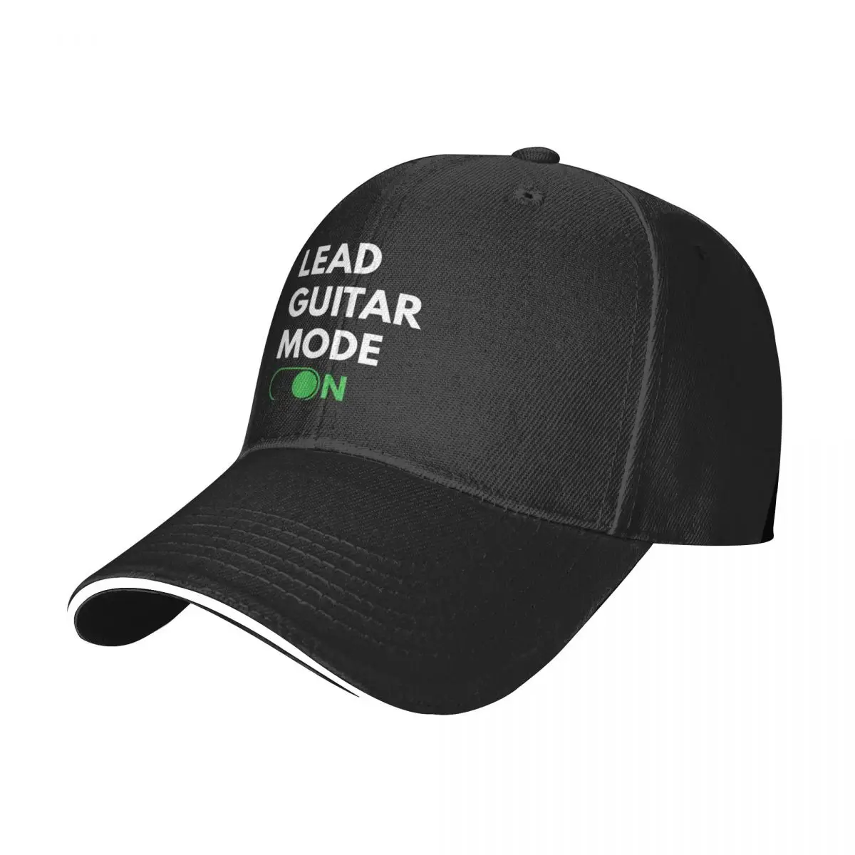 Lead Guitar Mode On Dark Theme Baseball Cap New In Hat Anime Beach Outing Baseball For Men Women's