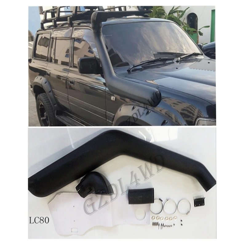 GZDL4WD Manufacture Vehicle Snorkel Kit Suit Land Cruiser 80 Series 1990-1997 LC80 FJ80 HDJ80 HZJ80 4x4 Body Parts