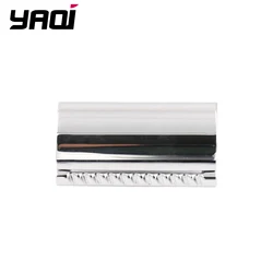 YAQI Chrome Color smerlato Bar Double Edge Mens Safety Razor Head senza Logo