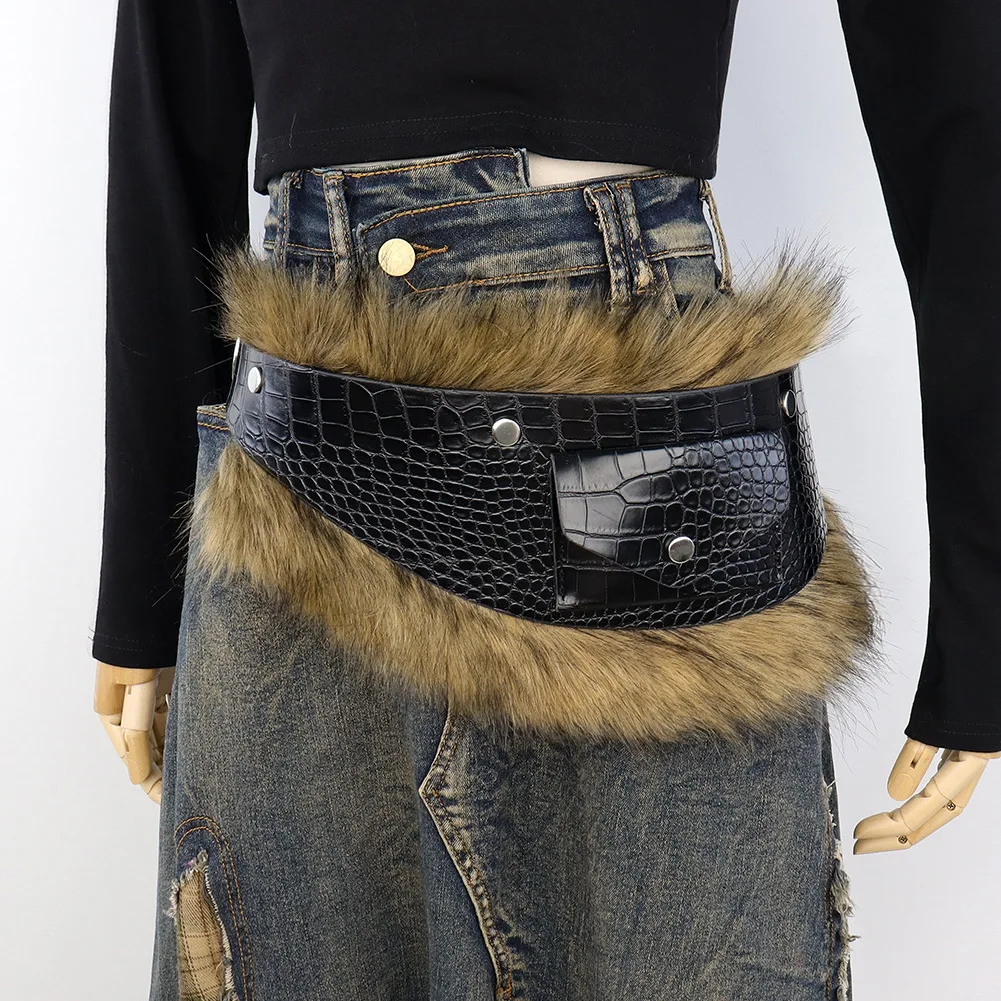 

Плюшевый кожаный ремень, новый ремень в европейском и американском стиле, индивидуальный ремень, плюшевое уплотнение на талию, декоративные аксессуары на талию.