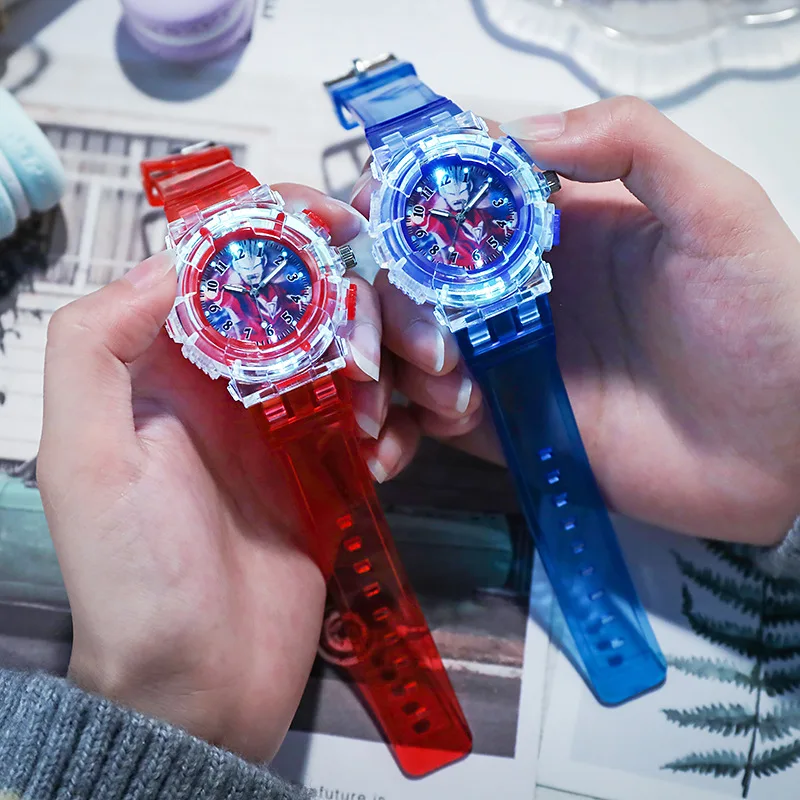 Cute Cartoon Kids Watch Fashion Luminous Children Quartz Clock Silicone Wristwatch Gift for Boys Girls Student reloj para niños