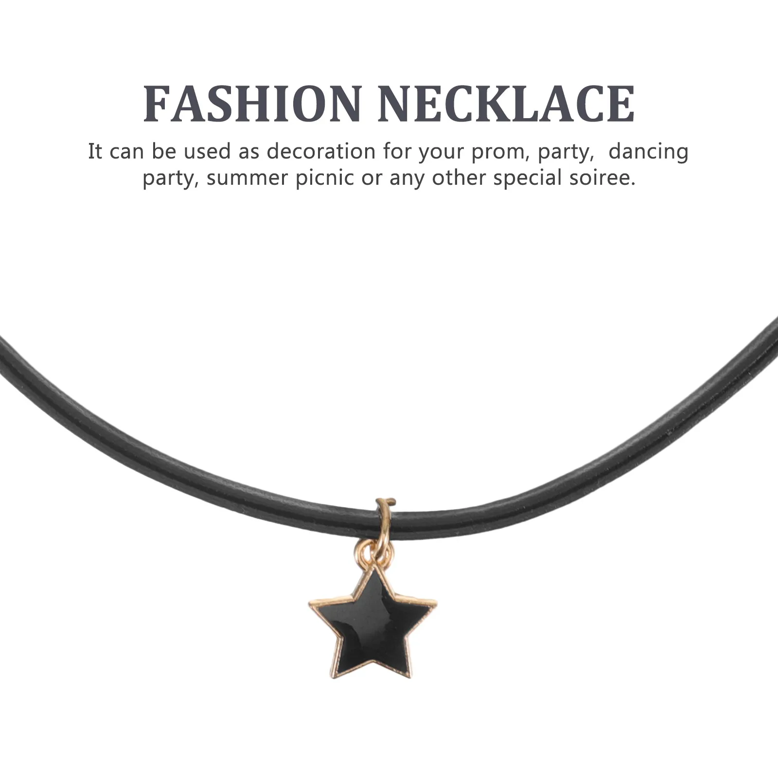 

Necklace Choker Clavicle Chain Punk Style Durable Long Lasting Decoration Prom Party