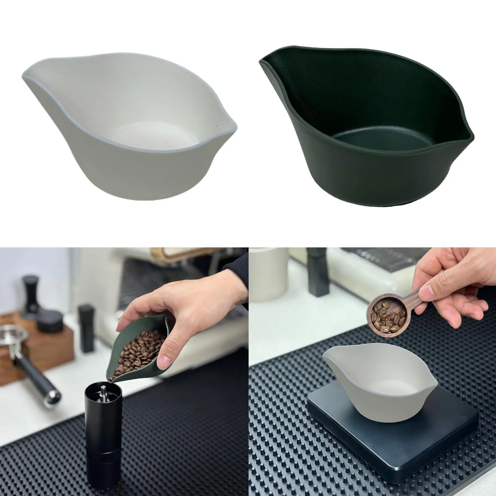 

Coffee Bean Weighing Bowl for Cafe, Home, Office 11x8x4.5cm Tea Storage Tray