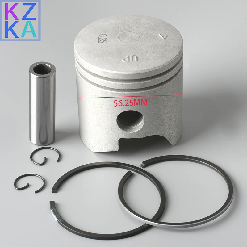 

6E7-11635 Outboard Motor Piston +0.25mm For Yamaha 2 Stroke 9.9HP 15HP Oversize 025 Parsun Hidea Seapro HDX 6E7-11635-00 56.25mm