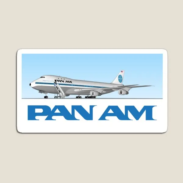 Pan Am 747 Pan American Airways  Magnet Toy for Fridge Organizer Holder Decor Children Refrigerator Cute Colorful  Home Kids