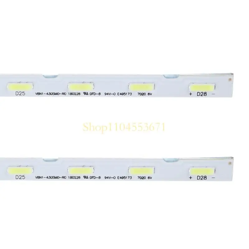 Najlepszy sprzedawca Barty LED dla UA43NU7100 UE43NU7092 UE43RU7400 LED LED Strip Zestaw 462 mm