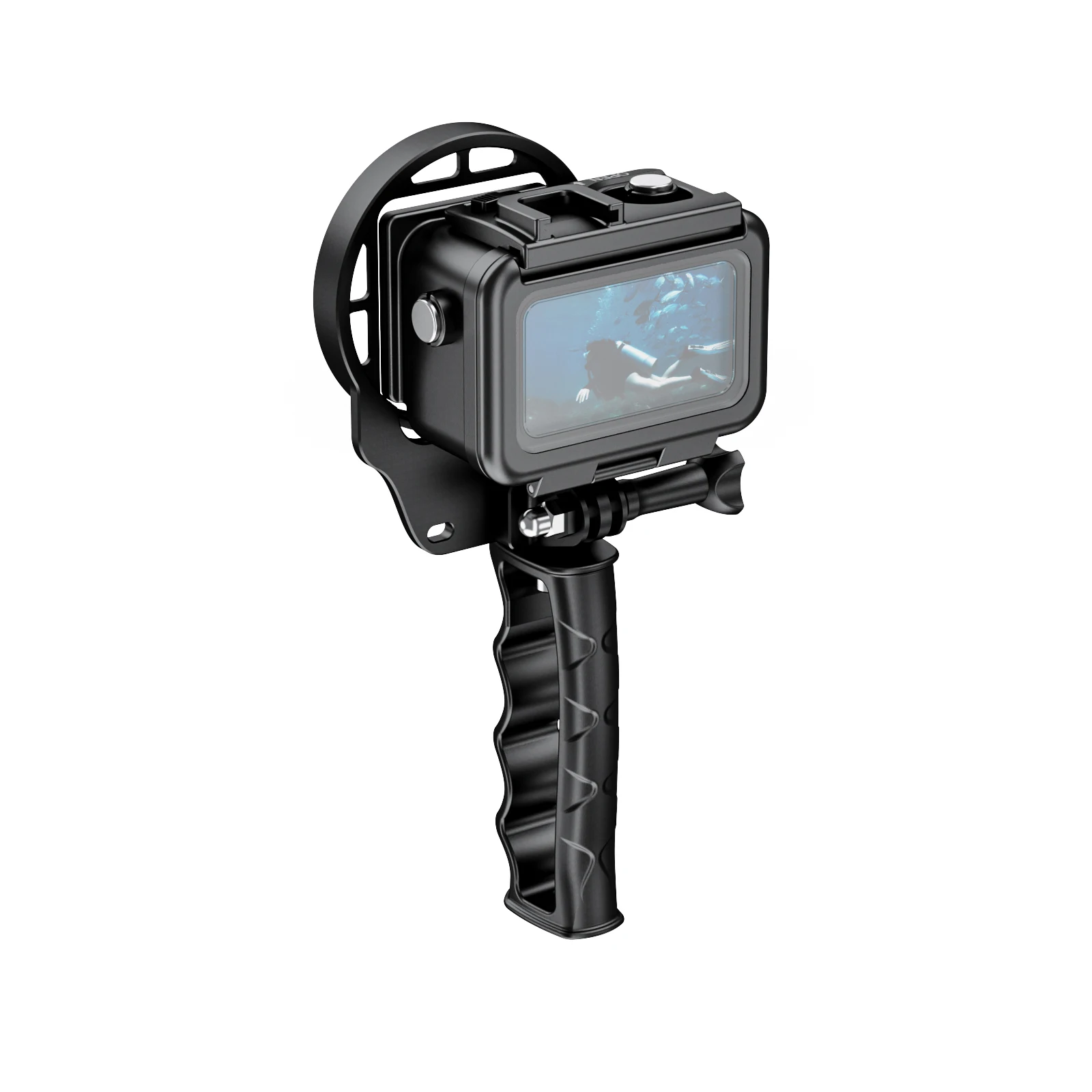 Seafrogs SF15003 60m Aluminum Waterproof Housing for Gopro 9 10 11 12 13 with Filter Frame & Handle