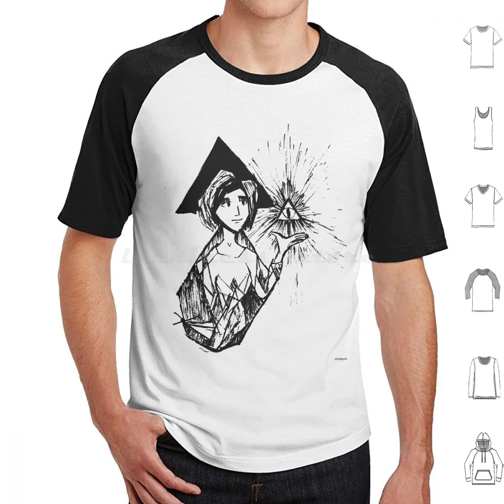 Mighty Doodles-Illuminati T Shirt Cotton Men Women DIY Print Illuminati God Bill Cipher Mason Geometry Funny Geek Fancy