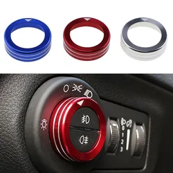 Car Head Light Lamp Swtich Button Cover Ring Sticker for Jeep Compass 2017 - 2020 Renegade 2014 - 2021 Interior Accessories