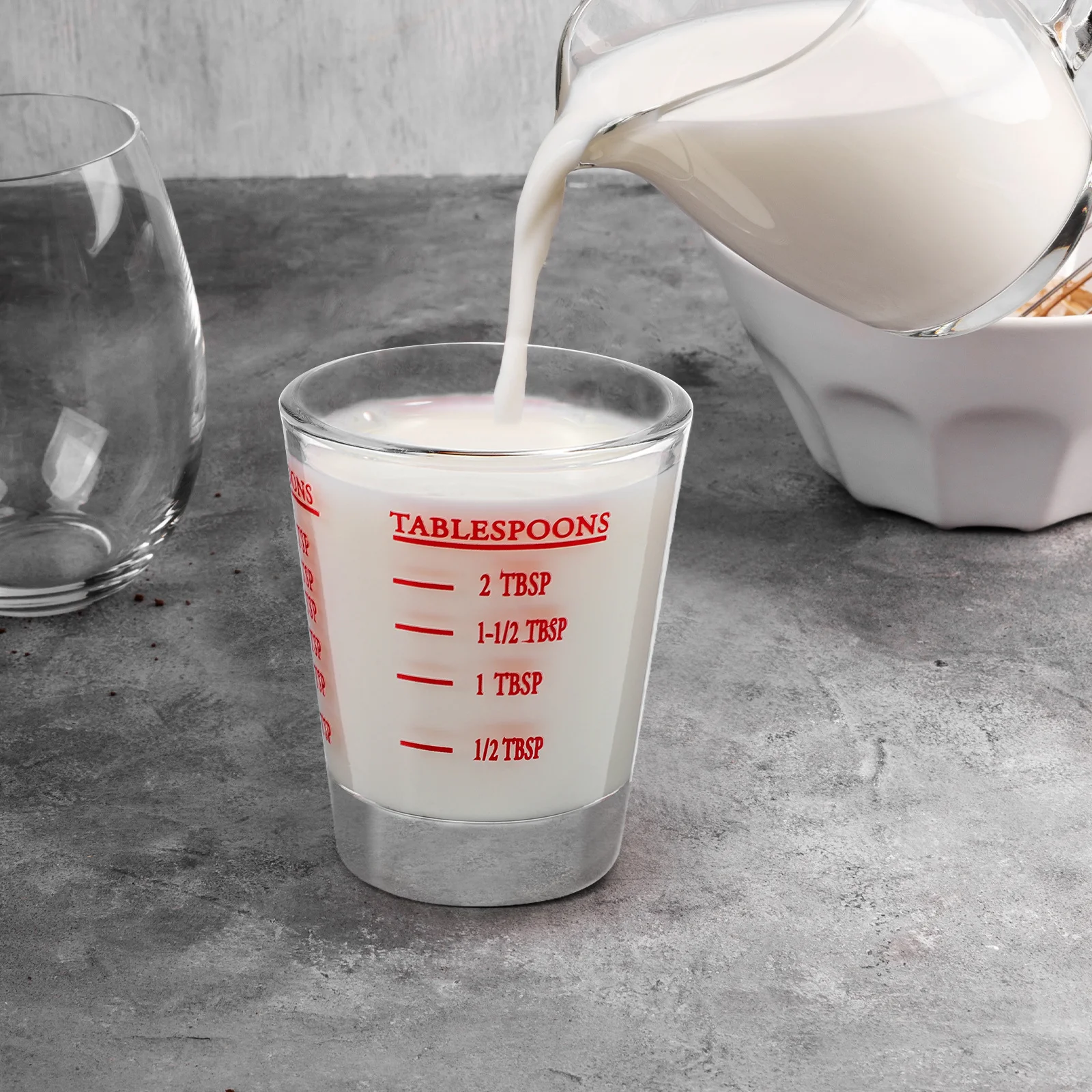 

8 Pcs Household Measuring Cup Cups Glass Graduated Baking Coffee Measurement Tool