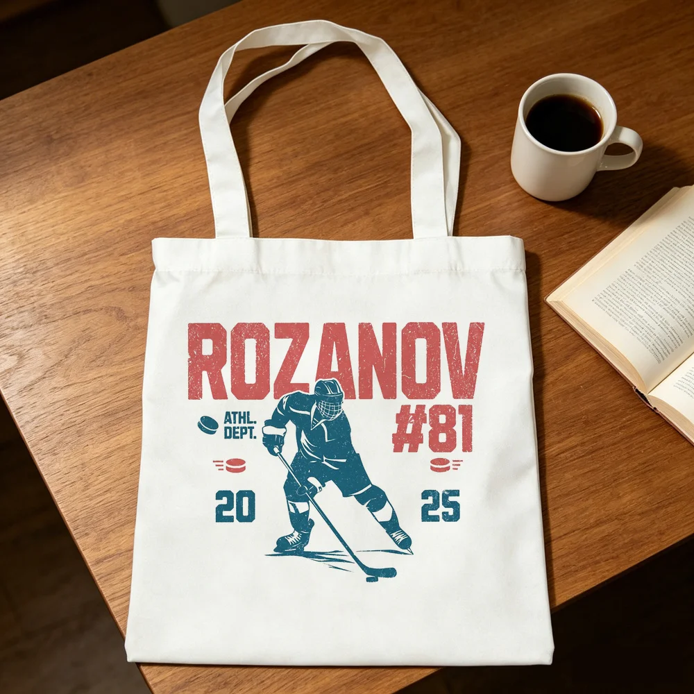 Heated Rivalry tote bag foldable shoulder  personnalisable sac cabas totebag woman