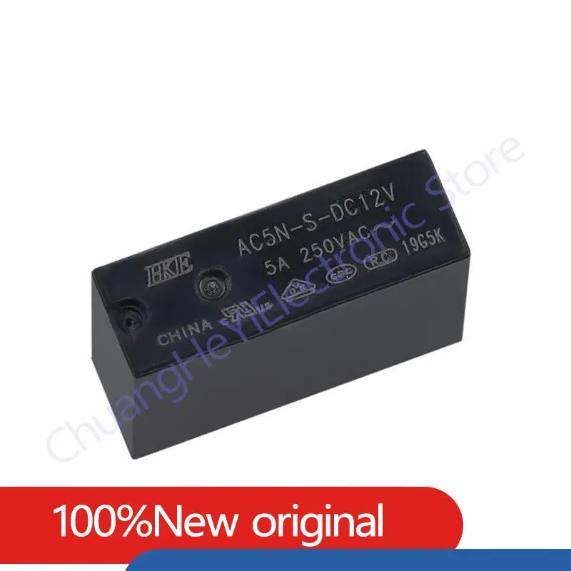 New Original relay AC5N-S-DC5V DC12V DC24V 5A 250V 4PIN 5V 12V 24V Power Relays Replaceable G5NB-1A-E HF46F-024-HS1