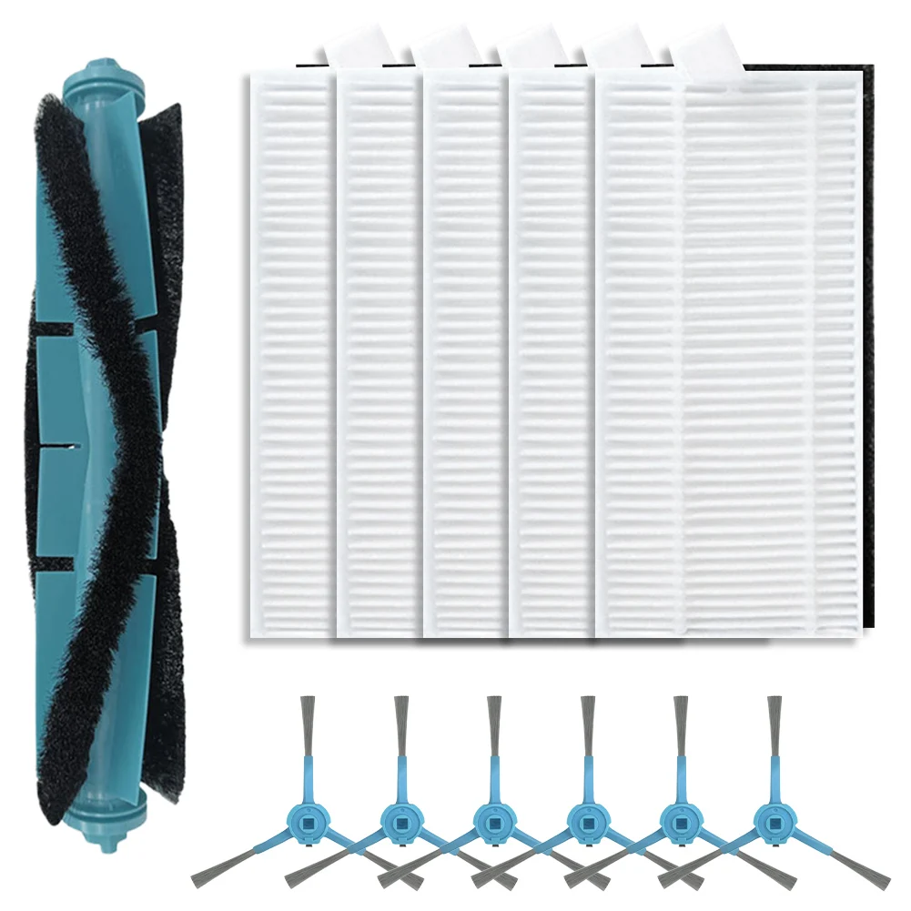 Main Brush Improved Air Thorough Side Brushes Main Side Brushes Filters Kit for Cecotec for Conga 7490 for Immortal