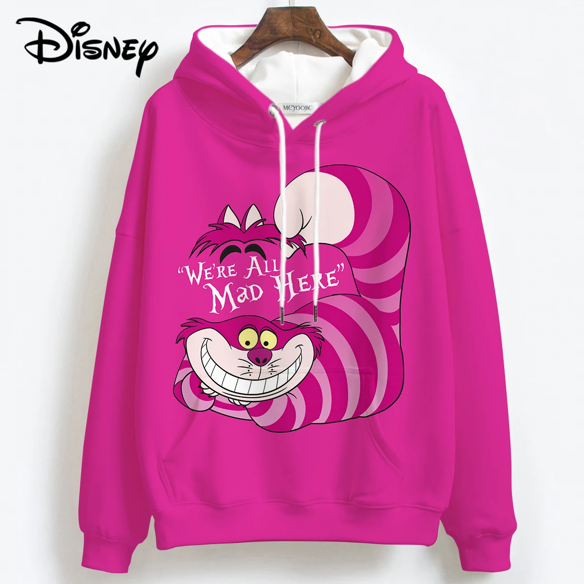 Disney Anime little Mermaid Ariel 3D Printing Red Hoodies Lady Autumn Winter Cute Out Coat Drop Shipping