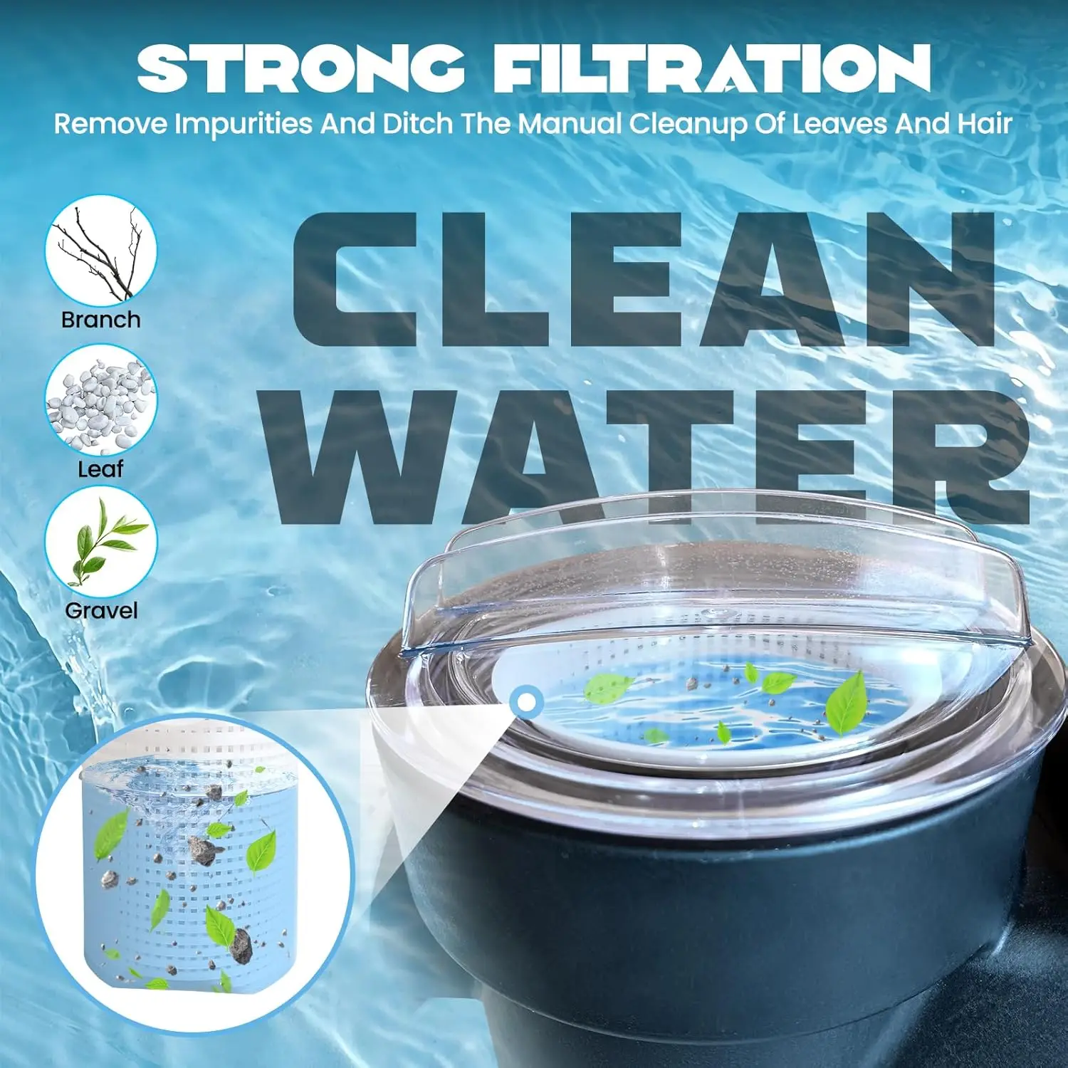 1.5HP 3.0HP Zwembad Pomp 220V Single Speed Pompen Bovengrondse Zelfaanzuigende Zwembad Pomp 1800W Krachtige koperen Motor