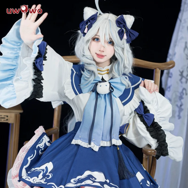 

2025 Genshin Impact Fanart Furina Chinese Style Lolita Dress Cosplay Costume
