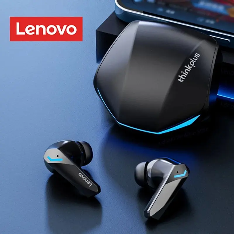 레노버 GM2 PRO 블루투스 5.3 헤드셋, 스포츠 러닝, 진정한 무선 인이어 게임, 저지연 듀얼 모드 음악 헤드폰, 신제품 