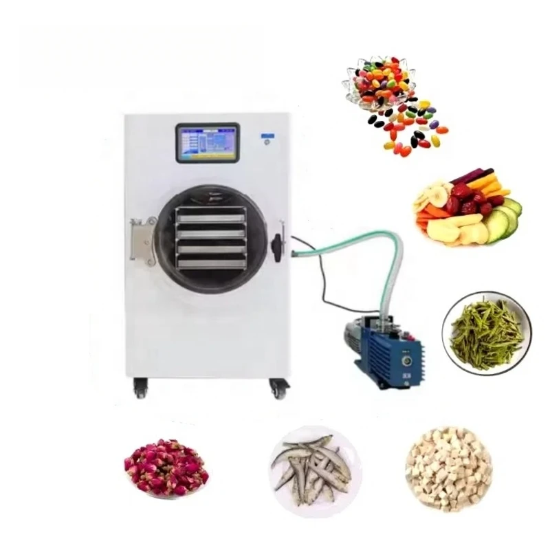 Factory Customized 6Kg 8Kg All Stainless Steel Mini 0.6 Square Meter Food Freeze Dryer HFD-6