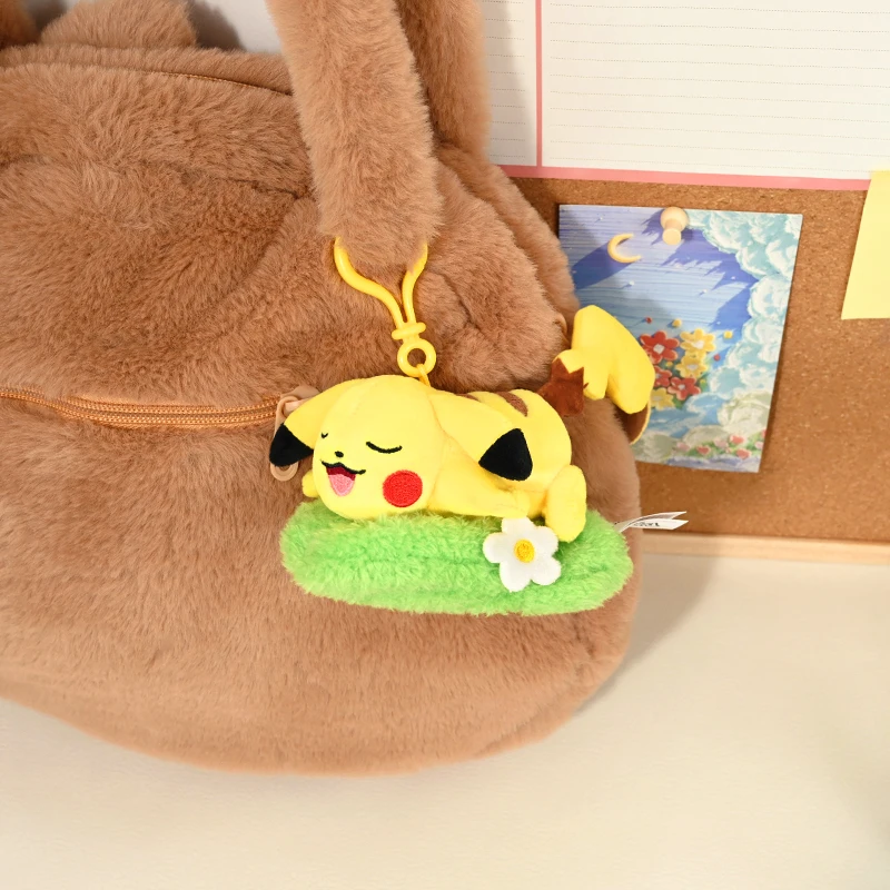 Potdemiel Pokemon Gengar Jigglypuff Bulbasaur Plush Stuffed Toy Mimikyu Mew Togepi Kawaii Keychain Backpack Pendant Keyring