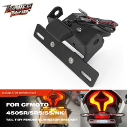 For CFMOTO 450NK 450SR 450SS 450SRS 250SRS 300SR 300SS License Plate Bracket Tail Tidy Fender Eliminator Registration Holder