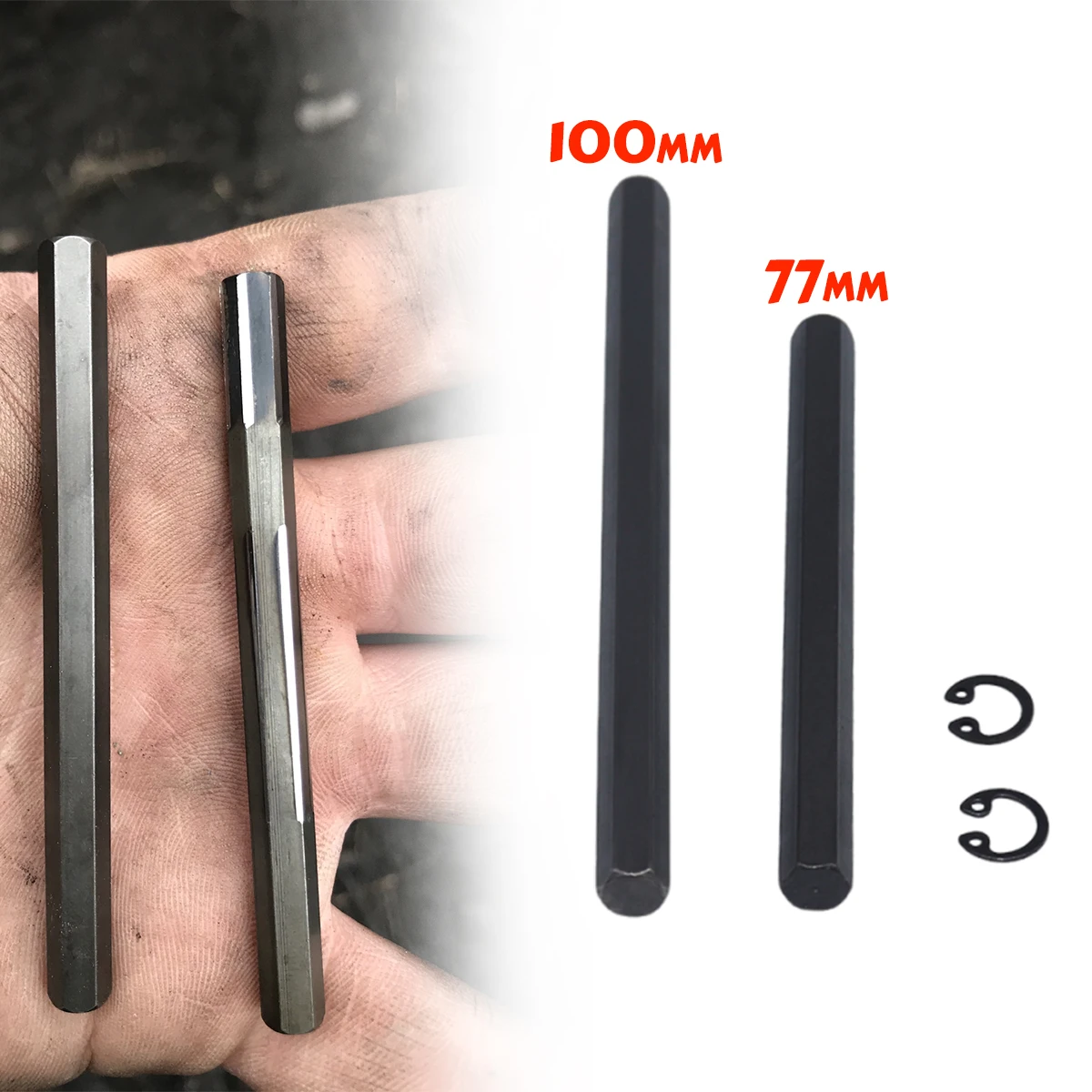 

77/100mm Oil Pump Drive Key for Audi A3 A4 A5 A6 Q5 Q3 TT TTS Hex Allen Key Balance Shaft Securing Ring Circlip Repair Kit Parts