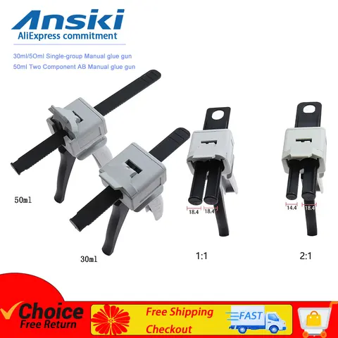 Manual Two-Part Epoxy Glue Gun