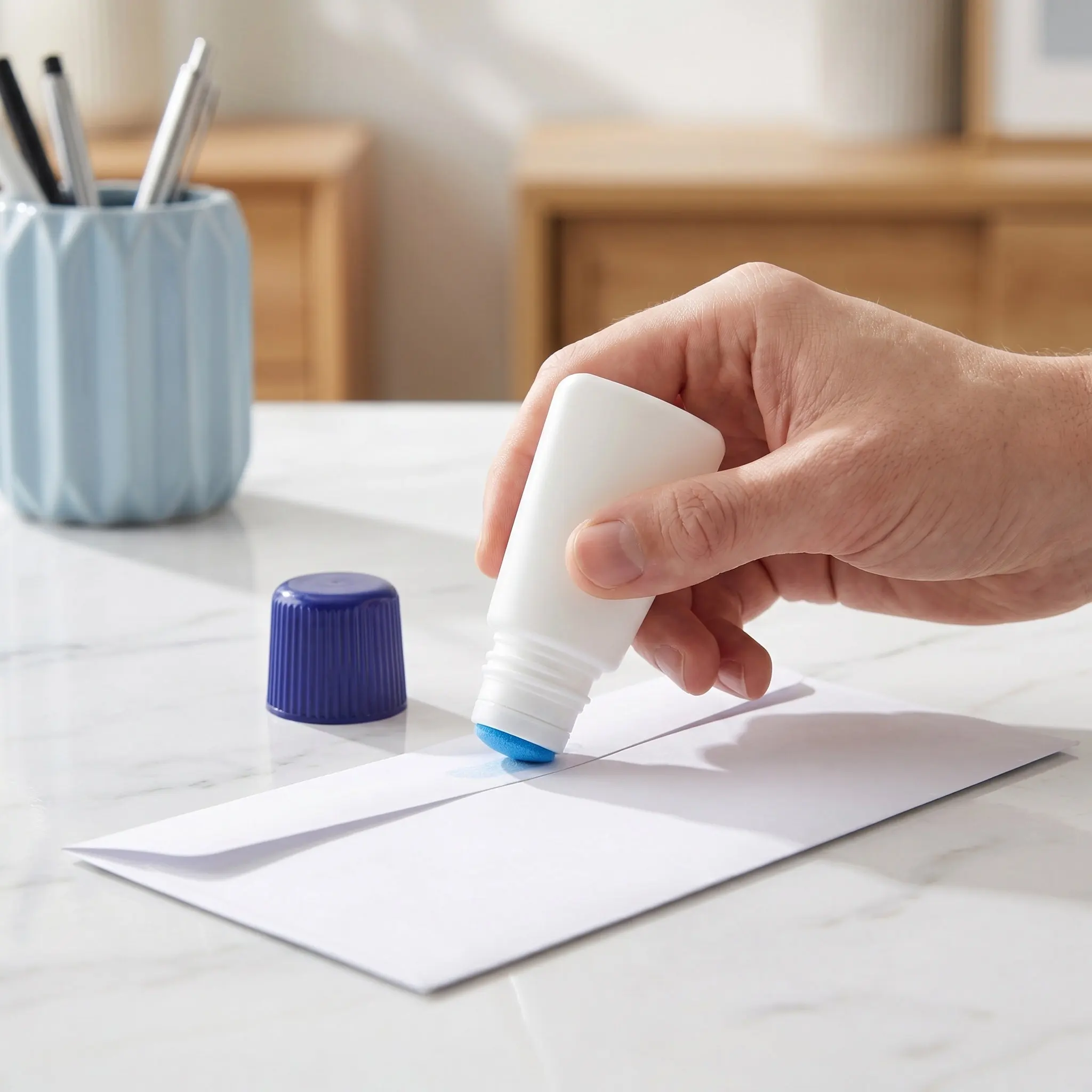 10Pcs Sponge Applicator Bottles Plastic Envelope Sealer Moistener 50Ml Refillable Dauber Bottles Precise Liquid Glue Application