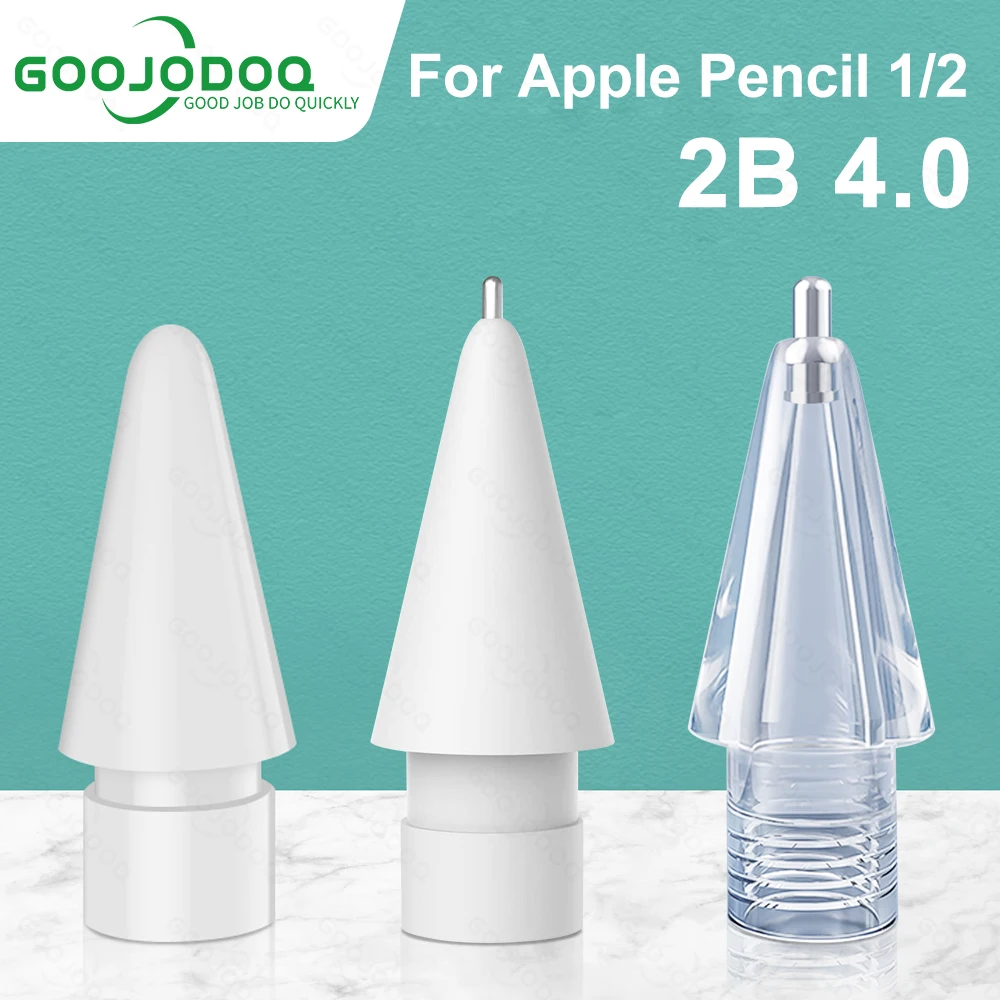 Высокоточный сменный наконечник GOOJODOQ для Apple Pencil 2 1 для Apple Nib iPad карандаш-стилус, прочный наконечник ручки