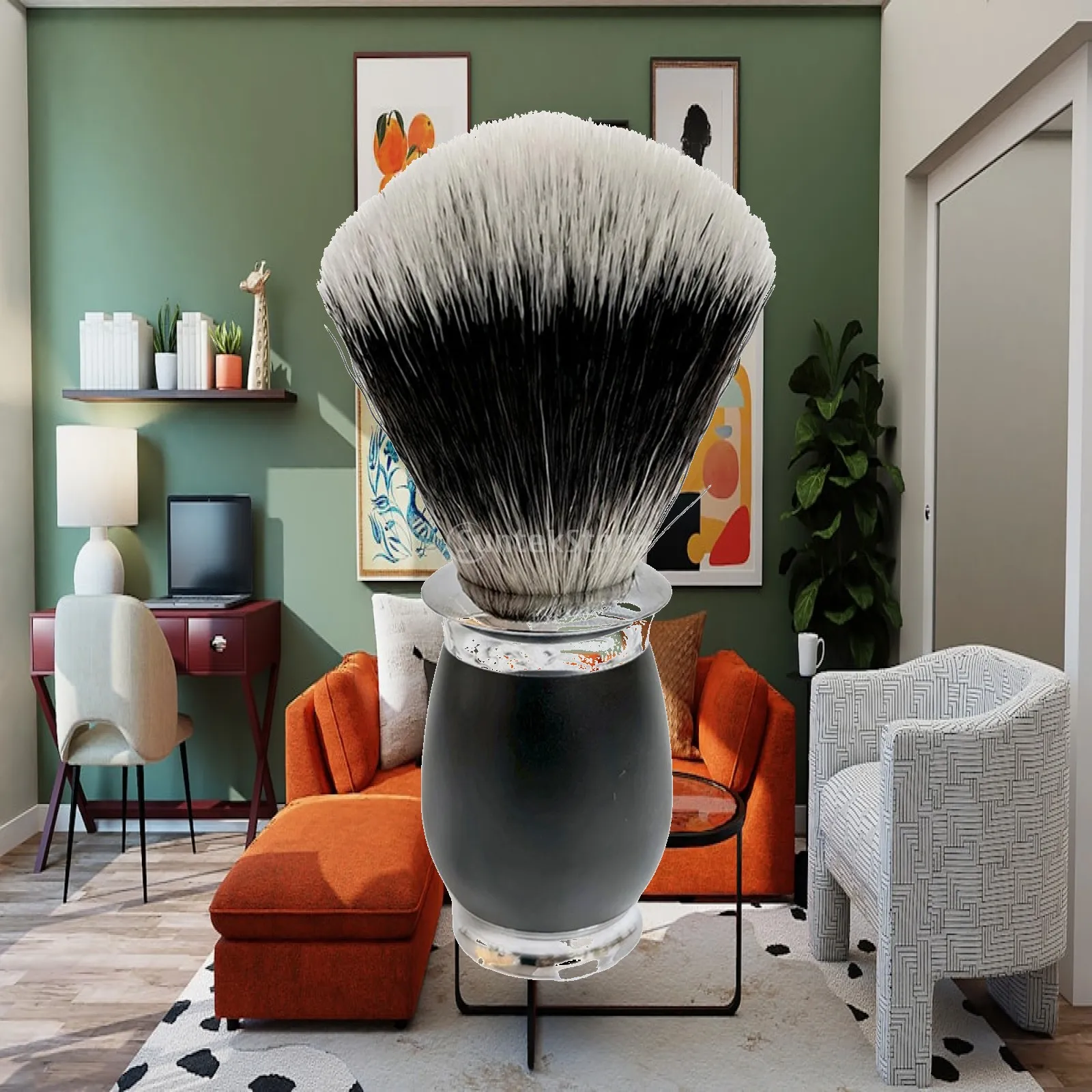 Men Shaving Brush Facial Beard Cleaning Travel Shave Accessory Classic Rich