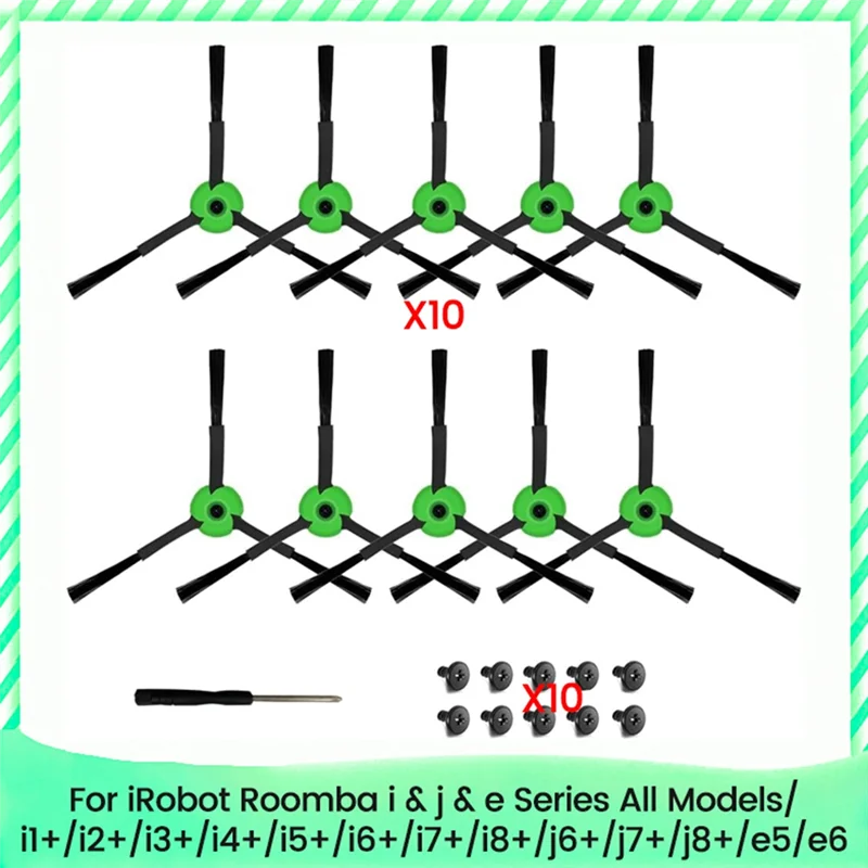 

A61I Replacement Side Brushes For Irobot Roomba I & J & E Series All Models Edge-Sweeping Brushes Accessories Parts