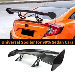 GT GTR Carbon Fiber Rear Spoiler Wing Boot Lip Tail Air Deflector Splitter Body Kit Facelift Universal For Honda BMW Mercedes VW